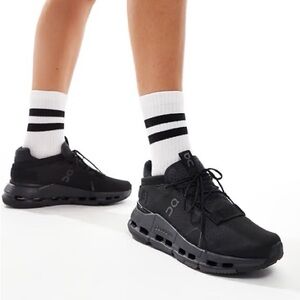 ON RUNNING Mens CloudNova Black Eclipse Running Shoes Sz 8 / w 9.5 ✨